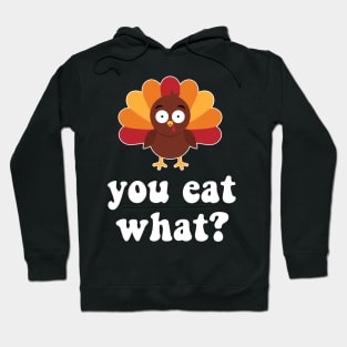 Vegan Thanksgiving Cute Vegetarian Turkey Hoodie